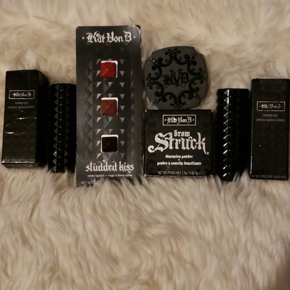Kat Von D 3 Lippie And Eyebrow Lot